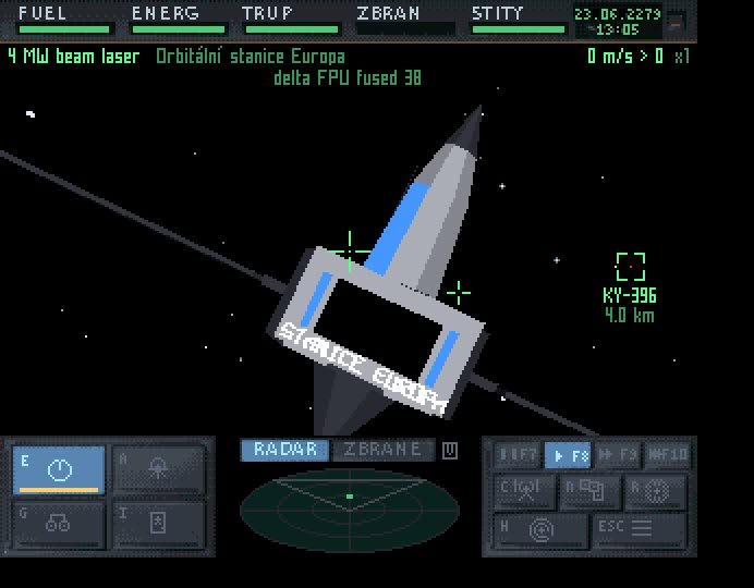 Screenshot from the Without Frontier Amiga preview